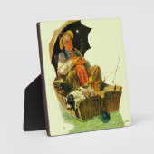 Plaque Photo Gone Fishing (Recto)