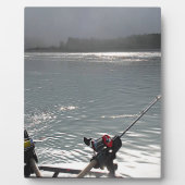 Plaque Photo Gone Fishing No Work Today (Devant)