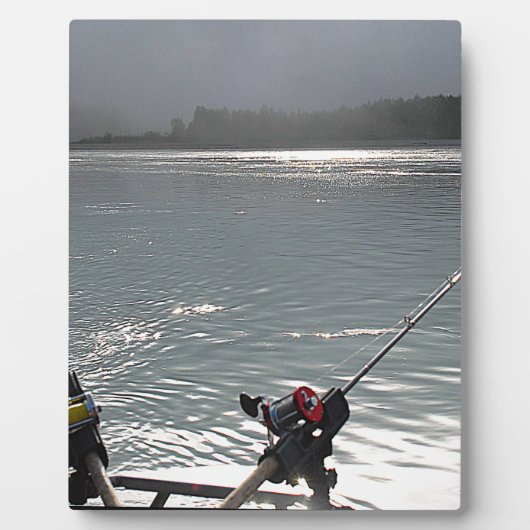 Plaque Photo Gone Fishing No Work Today (Devant)