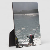 Plaque Photo Gone Fishing No Work Today (Côté)