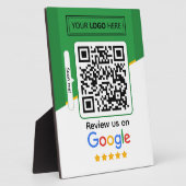 Plaque Photo Google Avis | Business Review Link QR Code (Côté)