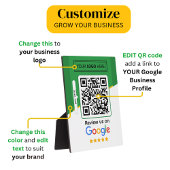 Plaque Photo Google Avis | Code QR de lien d'avis d'entreprise