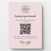 Plaque Photo Google Avis | Demande d'évaluation professionnelle (Devant)