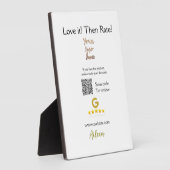 Plaque Photo Google évaluez-nous avis commande achat entreprise (Côté)