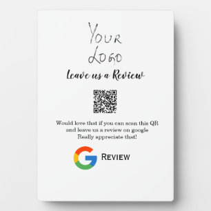 Plaque Photo Google examen logo de l'entreprise Analyser QR exa