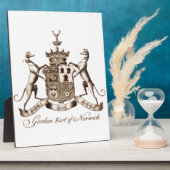 PLAQUE PHOTO GORDON FAMILLE CREST (Côté)