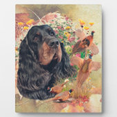 Plaque Photo Gordon Setter, (Devant)