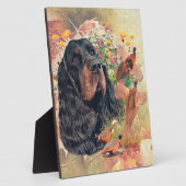Plaque Photo Gordon Setter, (Côté)