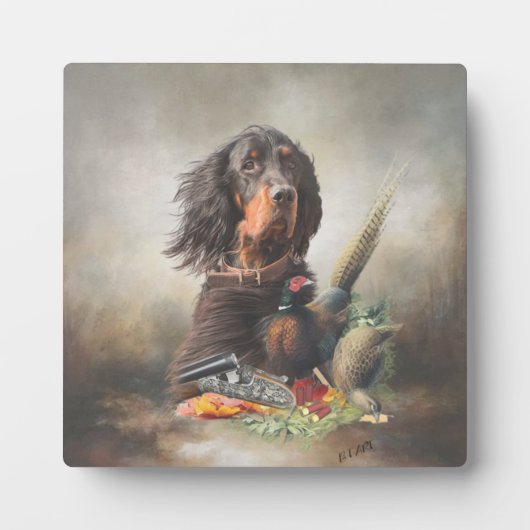 Plaque Photo Gordon Setters, Passion pour les oiseaux, Art (Devant)