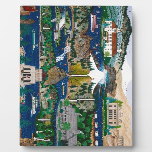 Plaque Photo Gorge Columbia River (Devant)