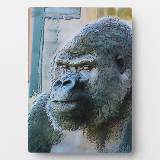 PLAQUE PHOTO GORILLA (Devant)
