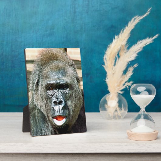 PLAQUE PHOTO GORILLA FRAÎCHE (Côté)