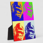 Plaque Photo Gorilla Pop Art (Côté)