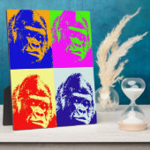 Plaque Photo Gorilla Pop Art (Côté)