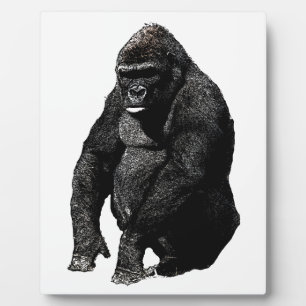Plaque Photo Gorilla Pop Art