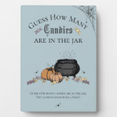 Plaque Photo Gothique Devinez Combien De Candies Baby shower Je (Devant)