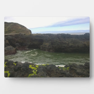 Plaque Photo Gouffre de Cook, Cape Perpetua, OR