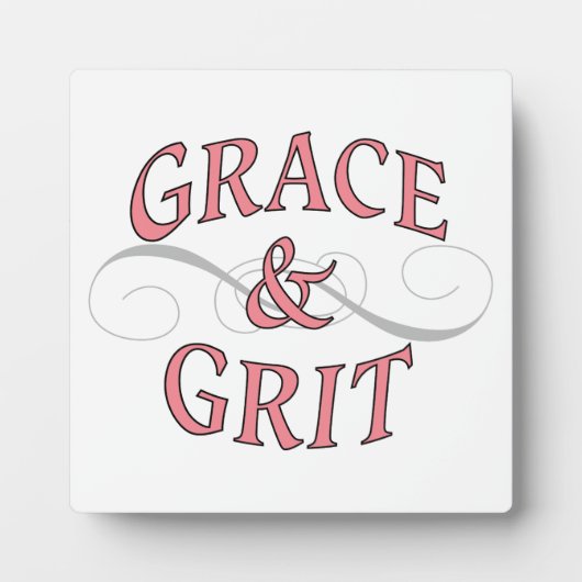 Plaque Photo Grace & Grit pour la dame dure (Devant)