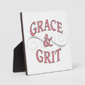 Plaque Photo Grace & Grit pour la dame dure (Recto)