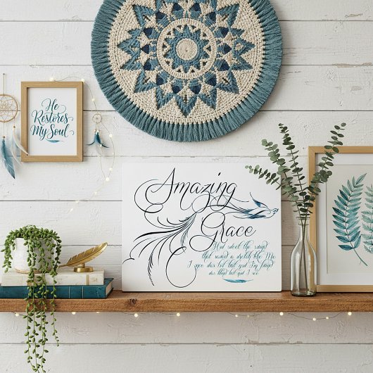 Plaque Photo Grâce merveilleuse