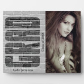 Plaque Photo Grad de l'école - Photo et texte (Devant)