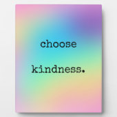 Plaque Photo Gradient arc-en-ciel doux et prismatique "Choisir  (Devant)