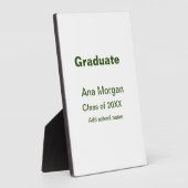 Plaque Photo Graduate ajouter nom classe de nom de l'école de 2 (Côté)