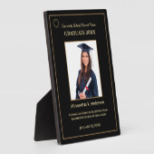 Plaque Photo Graduate Graduate Photo Gold Logo Modern Award (Côté)