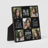 Plaque Photo Graduate moderne 5 photo Collage Graduation (Recto)