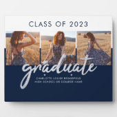 Plaque Photo Graduation 2023 Photo Collage Script Grad Keepsaké (Devant)