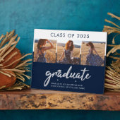 Plaque Photo Graduation 2025 Grad Photos Script Keepsaké person (Côté)