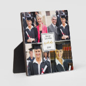 Plaque Photo Graduation 4 Photo Collage Gold Graduate (Recto)