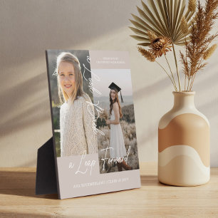 Plaque Photo Graduation Alors & Maintenant Grad Photo Collage G