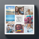 Plaque Photo Graduation Cute Squared Chic Moderne<br><div class="desc">Graduation Cute Squared Chic Plaque moderne</div>