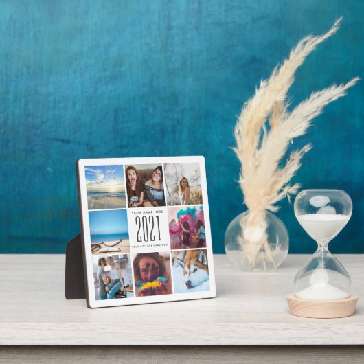 Plaque Photo Graduation Cute Squared Chic Moderne (Insitu)