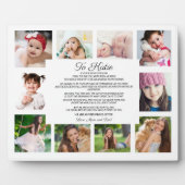 Plaque Photo Graduation Day 10 Photo À La Fille Sentimental (Devant)