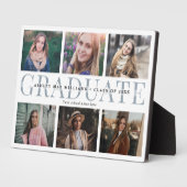Plaque Photo Graduation moderne Photo Collage Chic Keepsaké (Côté)
