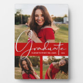 Plaque Photo Graduation moderne Scarlet - Collage photo (Devant)