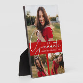 Plaque Photo Graduation moderne Scarlet - Collage photo (Côté)