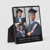 Plaque Photo Graduation Photo Collage noir (Recto)