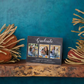 Plaque Photo Graduation Rustique Photo Collage de conservation (Côté)