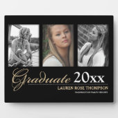 Plaque Photo Graduation Trio photo Collage de photos Keepsaké (Devant)