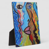 Plaque Photo Graffiti Abstrait coloré (Côté)