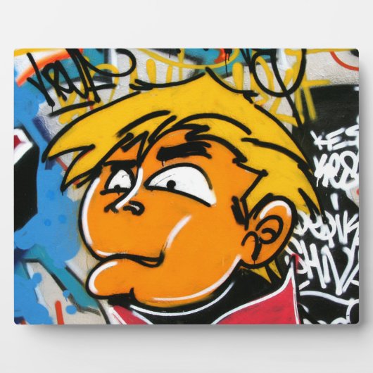 Plaque Photo Graffiti boy (Devant)