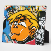 Plaque Photo Graffiti boy (Côté)