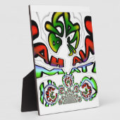 Plaque Photo Graffiti coloré Hakuna Matata (Côté)