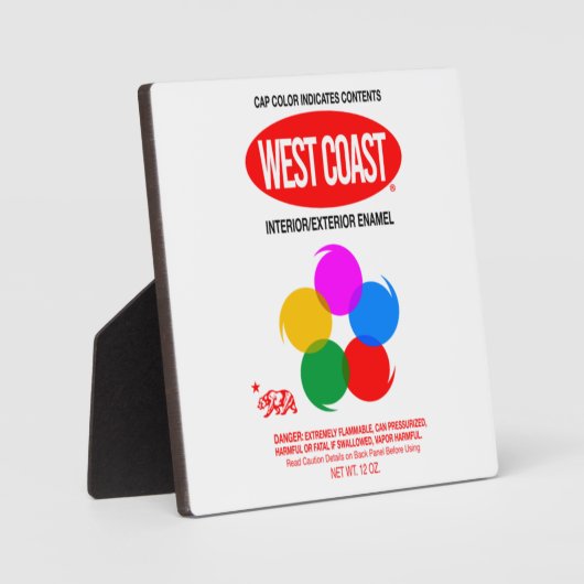 PLAQUE PHOTO GRAFFITI DE LA CÔTE OUEST (Recto)