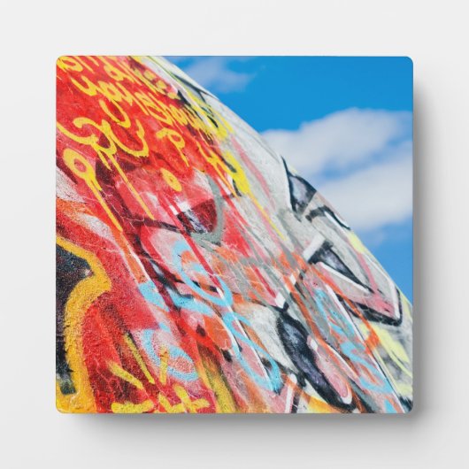 Plaque Photo graffiti de planète (Devant)