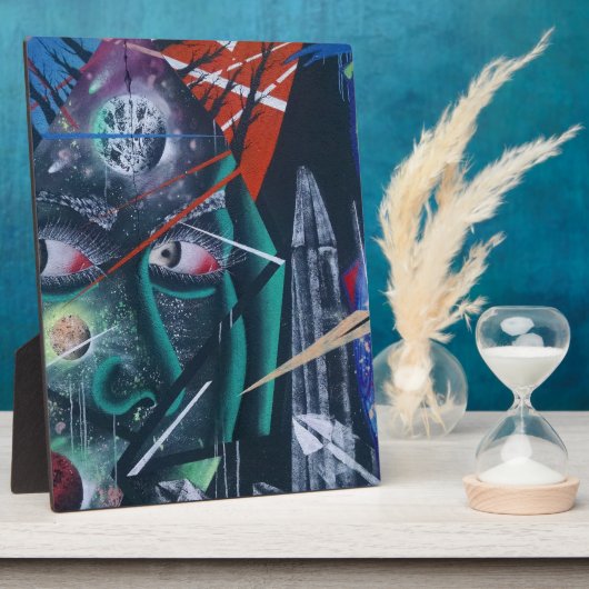 Plaque Photo Graffiti Rave foncée (Côté)