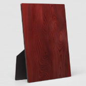 Plaque Photo Grain en bois foncé (Côté)